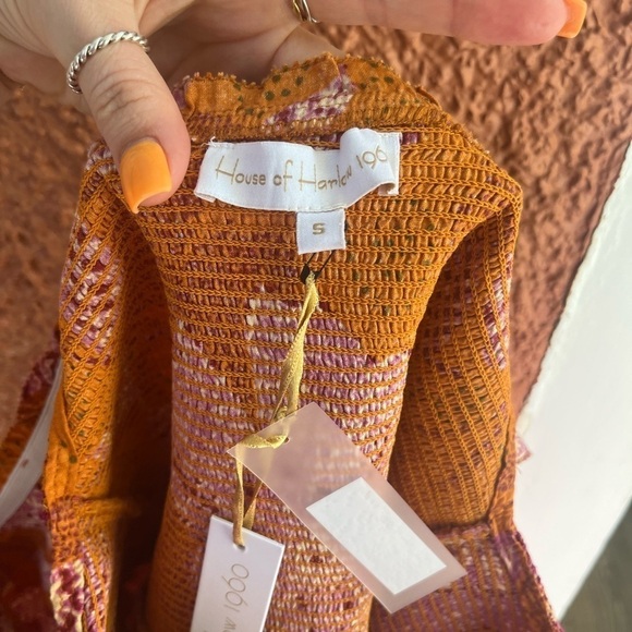 House of Harlow 1960 Smocked Top - Picture 2 of 6